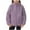 Purple, variant on fatyb Kids Fleece Jacket with Pockets Full Zip Stand Collar Outerwear Casual Warm Coat for Boys Girls