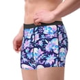 thumbnail image 2 of Yiaed crystal Skull flower leaf Print Men's Soft Cotton Boxer Shorts Breathable Boxers Underwear Moisture-Wicking Underwear Stretch Boxer Briefs for Man-Medium, 2 of 5