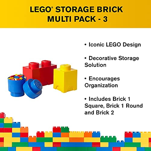 Lego 3 Piece Storage Brick Set