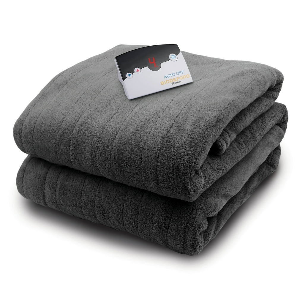 Biddeford Micro Plush Electric Heated Blanket With Digital Controller