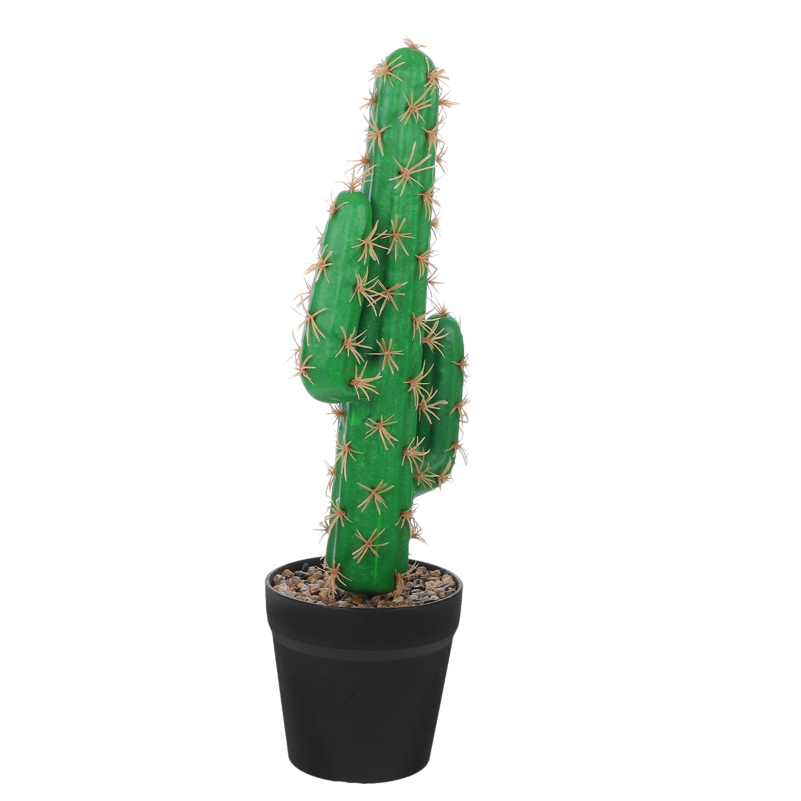 QIDITONG Artificial Cactus Faux Plant Desert Cacti Fake Cactus Potted Plant With Planter Greenery Display Ornament For Outdoor Garden Home Office Indoor Decoration