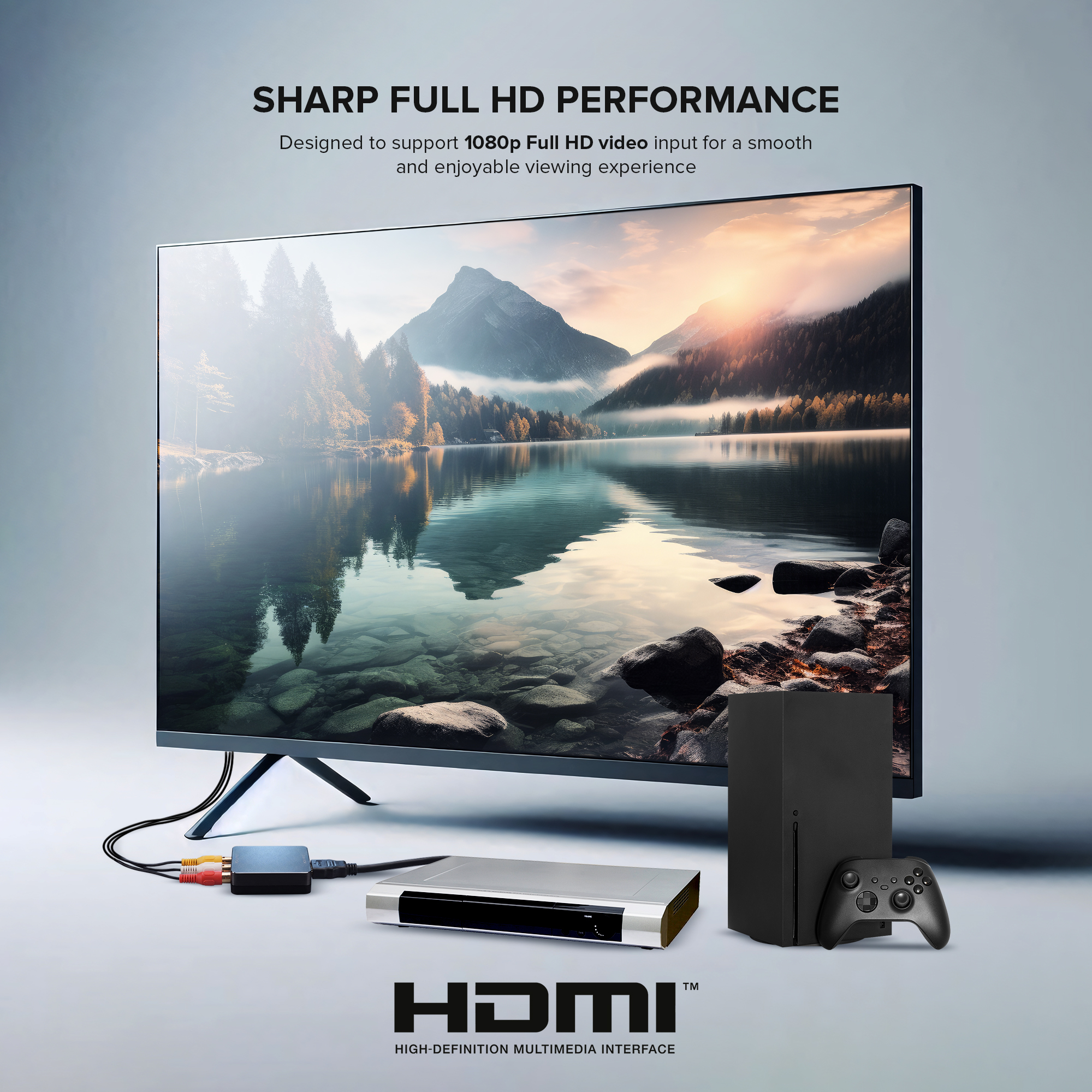 onn HDMI to Composite AV Adapter with USB Cable photo 3