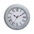 thumbnail image 2 of Reloj de pared vintage decorativo silencioso con números romanos grandes de 12 pulgadas Gris, 2 of 9