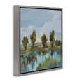 thumbnail image 3 of Stupell Industries Scenic River Reflections Gray Framed Floater Canvas Wall Art, design by Silvia Vassileva, 18 x 18, 3 of 9