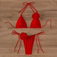 thumbnail image 5 of Glisme Red Bikini Sets For Women Flower Swimsuit Bikini Suit Fashion Swimwear Swimwear Ladies Matching Swimsuit, 5 of 5