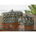 thumbnail image 2 of Uttermost Récipients en Céramique Neelab en Bleu Pâle en Détresse (Lot de 2), 2 of 3