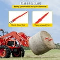 thumbnail image 6 of VEVOR Hay Spear 32" Bale Spear 1350 lbs Capacity, Bale Spike Quick Attach Square Hay Bale Spears 1.4" Wide, Red Coated Bale Forks, Bale Hay Spike with Hex Nut & Sleeve for Buckets Tractors Loaders, 6 of 9