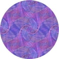 thumbnail image 1 of Ahgly Company Machine Washable Indoor Round Transitional Blue Violet Purple Area Rugs, 8' Round, 1 of 7