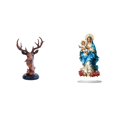 thumbnail image 1 of Figura de cabeza de ciervo,Adorno de cabeza de ciervo,estatua de animal decorativa,Letrero de mesa,Decoración de escritorio acrílica,rincón navideño,decoración del hogar,Decoración de, 1 of 8