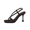 thumbnail image 2 of Viluyesy High Heeles Sandals for Womens, Square Toe Comfortable Slingback Party Wedding Evening Pumps Shoes Black US7.5, 2 of 9