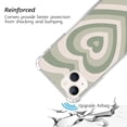 thumbnail image 3 of Sage Green Heart Case Compatible with iPhone 14,Unique Art Design TPU Bumper Cover Case, 3 of 6