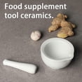 thumbnail image 4 of Porcelain Mortar And Pestle,ceramic Herb Grinder Pill Crusher Set--, 4 of 5