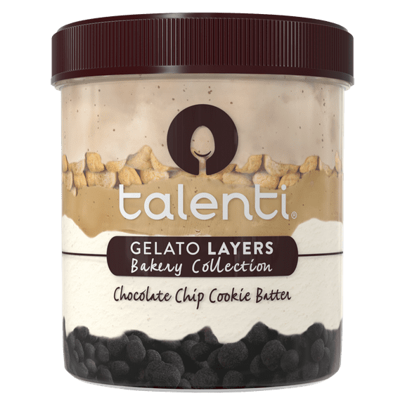Talenti Layers Chocolate Chip Cookie Batter Gelato  (Pack of 8)