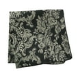 thumbnail image 2 of Ultimate Textile (2 Dozen) Miranda 17 x 17-Inch Damask Cloth Napkins- Jacquard Weave, Black, 2 of 3