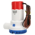 thumbnail image 1 of Automatic Bilge Pump, 12V/24V 1500GPH Submersible Boat Bilge Water Pump, Low Noise Small Marine Electric Bilge Pump with Filter Unit for RV, Pool, Pond, , Boat,, 1 of 8