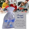 thumbnail image 4 of Luysn Forget Me Not Dried Flower Angel Keepsake,Timeless Gift for Remembrance,Comfort&Hope,Acrylic Flat Crystal Angels,Christmas Memorial Pocket Hug Token Decoration with Organza Bag&Embrace Card 1Pc, 4 of 7