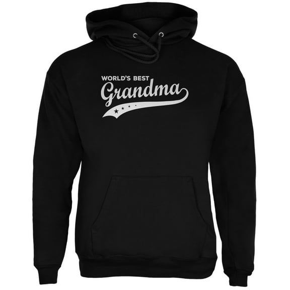 Mother's Day - World's Best Grandma Black Adult Hoodie - Small