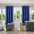 thumbnail image 2 of HBBKVI Set of 2 Rod Pocket Blackout Curtains 52" × 63", Noise Reduction Luxury Curtains for Window Living Room Bedroom, Blackout Thermal Insulated Curtain Panels Blue, 2 of 6