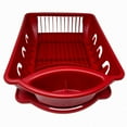 Heavy Duty Sturdy Hard Plastic Sink Set With Dish Rack With Drainer