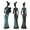 Green, variant on Pack of 3 Vintage African Woman Statue Sculpture Ornament Home Desktops Decors