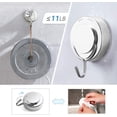thumbnail image 2 of Ganchos de ventosa, ventosas retorcidas plateadas con ganchos de metal, ganchos de pared para cocina, baño, ducha, guirnalda de utensilios de toalla, 2 piezas, 2 of 4