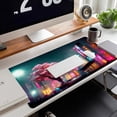 thumbnail image 6 of Japanese Night Mouse Pad,Cherry Blosooms Gaming Keyboard Mat, Non-Slip Rubber Base,Large Extended Desk Mat Protector with Stitched Edges for Home Office 31.5 x 15.7 in, 6 of 6