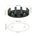 thumbnail image 2 of 3.46" Nylon Zig Zag Cleat Rope Tie Kayak Cleat for Marine Boat Deck, Black, 2 of 6