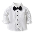 thumbnail image 2 of Traje de bautismo para niños pequeños IMEKIS, pajarita con tirantes, 3-4T, 2 of 6