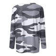 thumbnail image 5 of Womens Long Length Sleeve Shirts Camo Printed Shirts Crew Neck T Shirts Casual Dressy Blouses Tee 2026 Light Gray M, 5 of 5