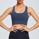 thumbnail image 5 of Ropa interior deportiva de alto impacto para mujer, ropa interior deportiva para correr con tiras cruzadas en la espalda, ropa interior con copas desmontables - Azul marino, 5 of 5