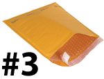 StarBoxes 50 Kraft Bubble Mailers 8.5x14.5" - #3 Self-Seal Padded Envelopes