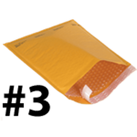StarBoxes 50 Kraft Bubble Mailers 8.5x14.5" - #3 Self-Seal Padded Envelopes