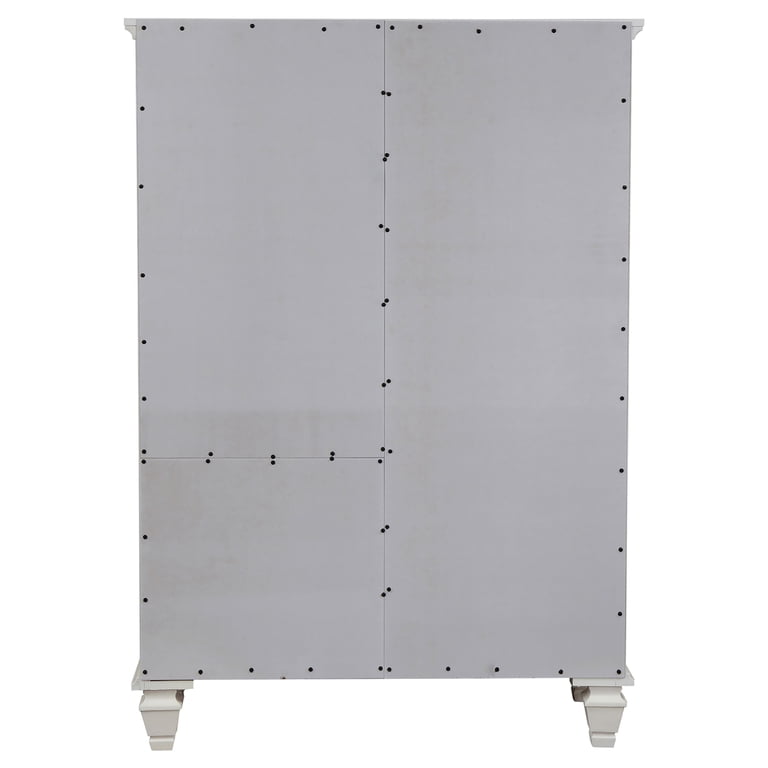 Sandy Beach Tall Bedroom Dresser Cabinet, 8-Drawer Storage Furniture in  Cream White - Walmart.com