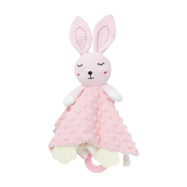 Manta de animales de dibujos animados,Manta de seguridad suave para bebés Manta de muselina para guardería,Edredón con forma de animal de peluche para salidas,Juguete En forma de conejo