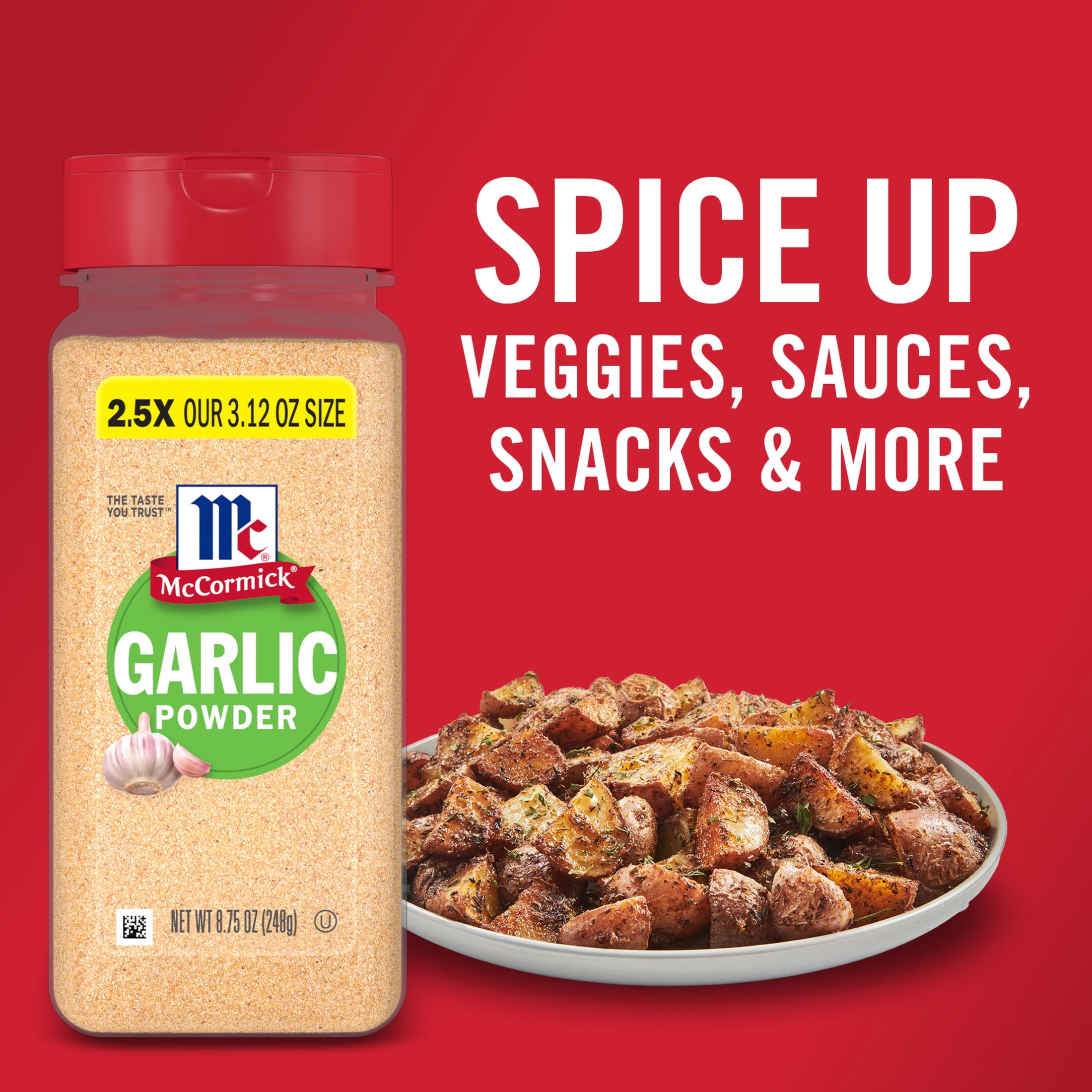 McCormick Kosher Garlic Powder, 8.75 oz Bottle