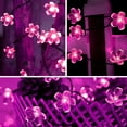 thumbnail image 6 of TiokMc Solar Fairy Blossom Flower String Lights, 22.96ft 50 LED, Pink, Outdoor Decorative Lights for Garden, Patio, Lawn, Christmas - 1 Pack, 6 of 8