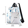 thumbnail image 3 of FORMRS Women's Travel Backpack Purse Anti-Theft Hidden Pockets Casual Shoulder Bag, Blue Simple Cartoon Snowmen, 3 of 7