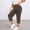 Coffee, variant on Endives Womens Casual Pants Plus Size Casual Elastic Waist Loose Fit Linen Pant Women With Pockets Activewear S-6XL Black