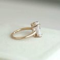 thumbnail image 3 of 3ct Princess Cut AAA Cz Smooth Bands Women's 18K Rose Gold Filled Ring Size 6-10, 3 of 4