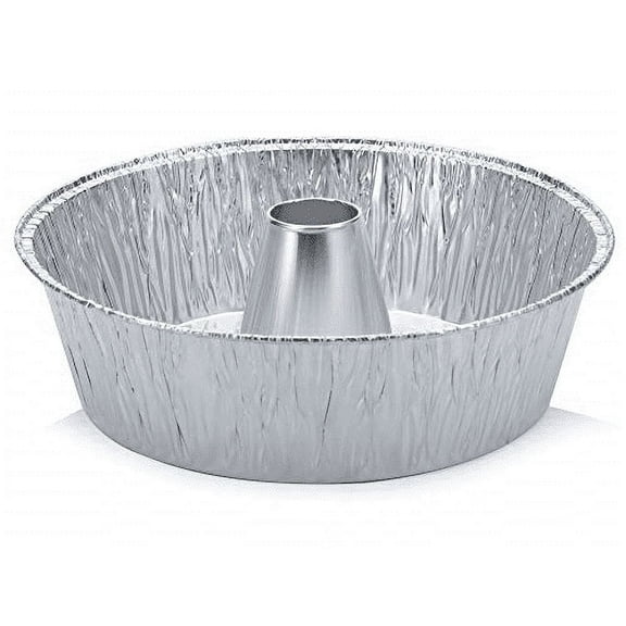 10" Disposable Durable Aluminum Foil Angel Food Cake Tins Round bundle deal (15)