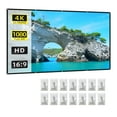 thumbnail image 1 of Yeacher Écran de Projecteur 100 Pouces 16:9 HD 4K Pliable Portable Projection Double Face Film Anti-Froissement, 1 of 8
