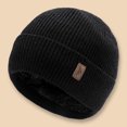 thumbnail image 2 of Hats for Women Mens Hats Winter Men And Women Padded And Thickened Warm Hat Outdoor Letters Knitted Hat Fall And Winter Riding Neck Warm Wool Hat, 2 of 4