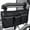 Black, variant on DELESYS Wheelchair Side Bag, Armrest Accessories Storage with Cup Holder for Most Wheelchairs, Walkers or Rollators, 12.8*7.1inches (Gray)