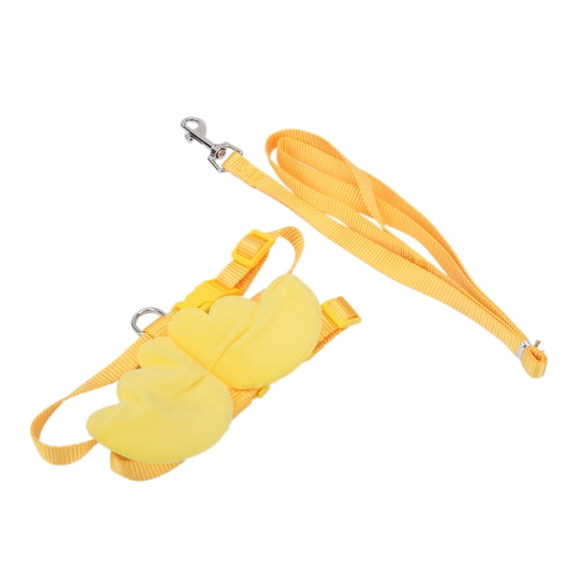 Pet Adjustable Harness Leash, Nylon Material Ducks Leash Rope For Outdoor Training For Home For Camping For Daily Yellow,Red