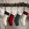 thumbnail image 4 of Paquete de 4 medias navideñas, medias navideñas, medias colgantes para chimenea, decoraciones, 4 of 5