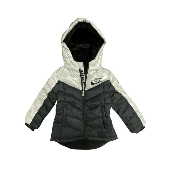 Nike Little Kid Boys Puffer Jacket,Black,6