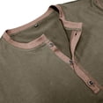 thumbnail image 4 of Men's Slim Fit Short Sleeve Vintage Henley Shirts Casual Basic Tops Summer Button Sports T-Shirts, 4 of 10