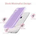 thumbnail image 3 of for iPhone XR 6.1 inch,Sparkly Cute Clear Case for Women Girls,Glitter Bling Flexible Soft TPU Silicone Bumper Protective Cover for iPhone XR,Purple, 3 of 11