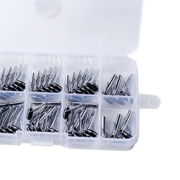 54 Pcs/Lot Telescopic Surf Casting Fishing Rod Guides Tip Tops Repair DIY  Fishing Tools Sea Saltwater Fishing Rod Replacement Guides