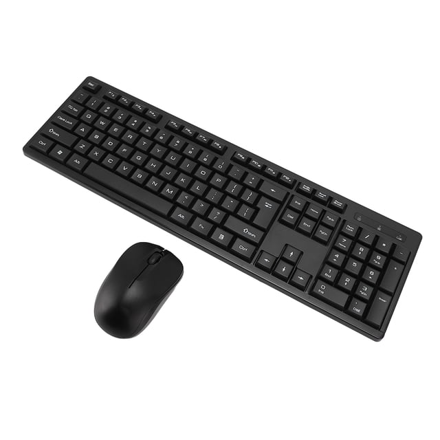 Wireless Keyboard and Mouse, Wireless Keyboard Mouse Lightweight 2.4G Stable Connection for Office